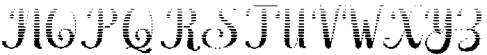 Wonder Hatching  Regular otf (400) Font UPPERCASE