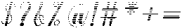 Wonder Hatching Slant 12 Regular otf (400) Font OTHER CHARS