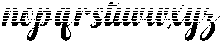 Wonder Hatching Slant 12 Regular otf (400) Font LOWERCASE