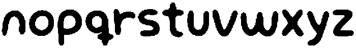 Wonder Notes Bold Regular otf (700) Font LOWERCASE