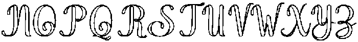 Wonder Outline Bold 2 Regular otf (700) Font UPPERCASE