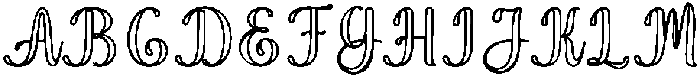 Wonder Outline Bold 4 Regular otf (700) Font UPPERCASE