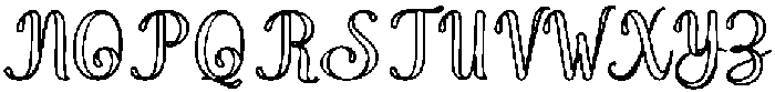 Wonder Outline Bold 4 Regular otf (700) Font UPPERCASE