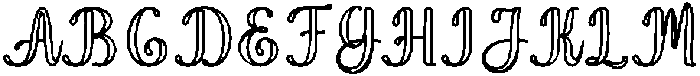Wonder Outline Bold 6 Regular otf (700) Font UPPERCASE
