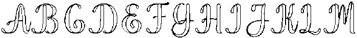 Wonder Outline Bold Regular otf (700) Font UPPERCASE