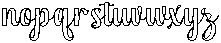 Wonder Outline Bold Regular otf (700) Font LOWERCASE