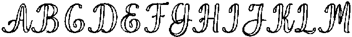 Wonder Outline Bold Slant 4 Regular otf (700) Font