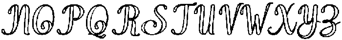Wonder Outline Bold Slant 4 Regular otf (700) Font UPPERCASE
