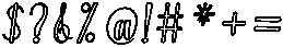 Wonder Outline Bold Slant 6 Regular otf (700) Font OTHER CHARS