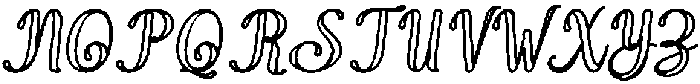 Wonder Outline Bold Slant 6 Regular otf (700) Font UPPERCASE