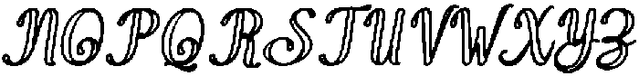Wonder Outline Bold Slant 8 Regular otf (700) Font UPPERCASE