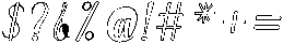 Wonder Outline Slant 10 Regular otf (400) Font OTHER CHARS