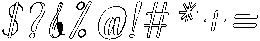 Wonder Outline Slant 12 Regular otf (400) Font OTHER CHARS