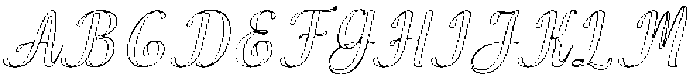 Wonder Outline Slant 14 Regular otf (400) Font