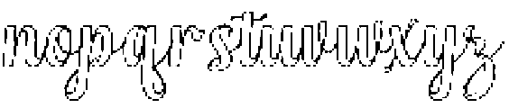 Wonder Outline Slant 4 Regular otf (400) Font LOWERCASE