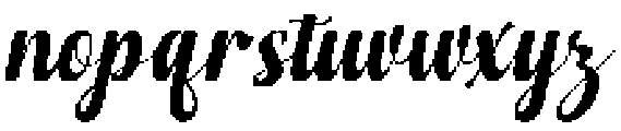 Wonder Slant 12 Regular otf (400) Font LOWERCASE
