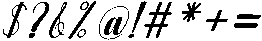 Wonder Slant 20 Regular otf (400) Font OTHER CHARS