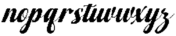 Wonder Slant 20 Regular otf (400) Font LOWERCASE