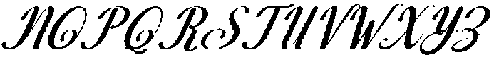 Wonder Slant 26 Regular otf (400) Font UPPERCASE