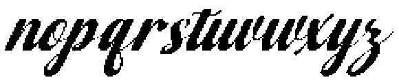 Wonder Slant 26 Regular otf (400) Font LOWERCASE
