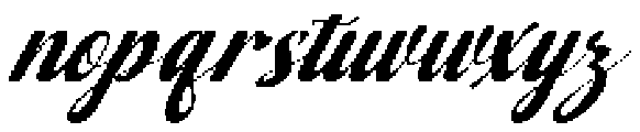 Wonder Slant 30 Regular otf (400) Font LOWERCASE
