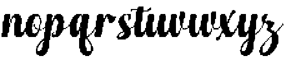 Wonder Slant 6 Regular otf (400) Font LOWERCASE