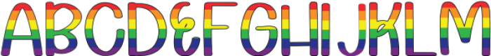 WonderGrey X Pride Border otf (400) Font UPPERCASE