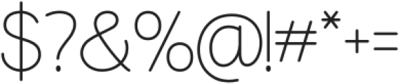 Wonderful Butterfly Thin otf (100) Font OTHER CHARS