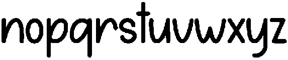 Wonderful Christmas Regular otf (400) Font LOWERCASE