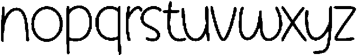 Wonderful Handmade otf (400) Font LOWERCASE