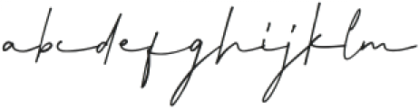 Wonderful Melanesia Signature otf (400) Font LOWERCASE