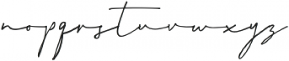 Wonderful Melanesia Signature otf (400) Font LOWERCASE