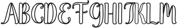 Wonderful Outline Bold Regular otf (700) Font UPPERCASE