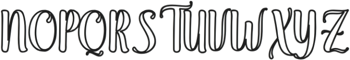 Wonderful Outline Bold Regular otf (700) Font UPPERCASE