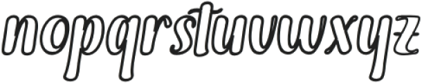 Wonderful Outline Bold Slant Regular otf (700) Font LOWERCASE