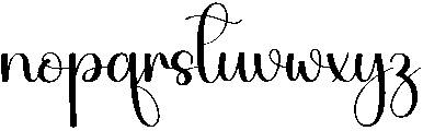 Wonderful Regular otf (400) Font LOWERCASE