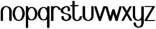 Wonderful Regular otf (400) Font LOWERCASE