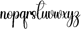 Wonderful Regular otf (400) Font LOWERCASE