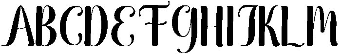 Wonderful Regular otf (400) Font UPPERCASE