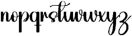 Wonderful Regular otf (400) Font LOWERCASE