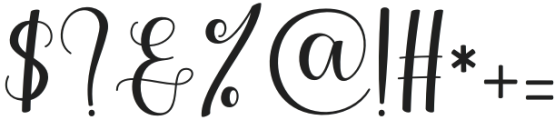 Wonderful Script Regular otf (400) Font OTHER CHARS