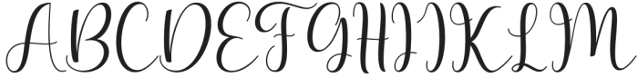 Wonderful Script Regular otf (400) Font UPPERCASE