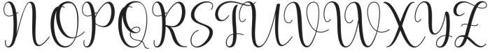 Wonderful Script Regular otf (400) Font UPPERCASE