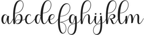 Wonderful Script Regular otf (400) Font LOWERCASE