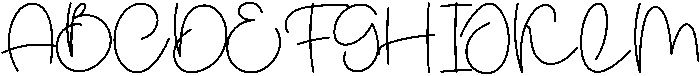 Wonderful September Regular otf (400) Font UPPERCASE