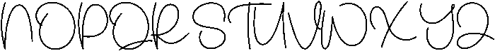 Wonderful September Regular otf (400) Font UPPERCASE
