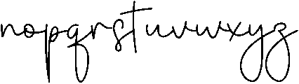 Wonderful September Regular otf (400) Font LOWERCASE
