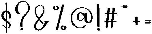 Wonderful Signature Regular otf (400) Font OTHER CHARS