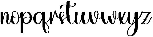 Wonderful Signature Regular otf (400) Font LOWERCASE