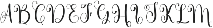 Wonderful Signature Regular otf (400) Font UPPERCASE
